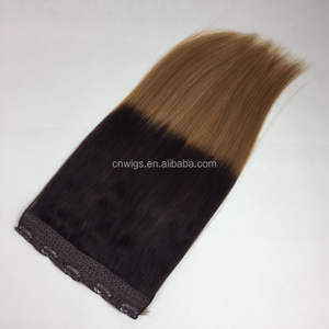 Extensions de cheveux brésiliens naturels remy à double trame — doreen, cheveux humains, dessin, quad trame, avec clip, une pièce, vente en gros - Product Image 3