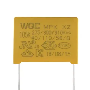 X2 सुरक्षा फिल्म एसी 1uF 275vac mkp संधारित्र 105k 250v MPX Polypropylene पॉलिएस्टर Electrolytic Capacitors यह बॉक्स प्रकार 300v mkph