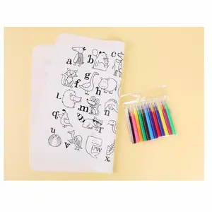 Silicone Doodle Mat Trẻ Em Placemat Màu Vẽ Mat Động Vật Bảng Chữ Cái Kỹ Thuật Số Có Thể Giặt Tái Sử Dụng Nơi Mat Cho Trẻ Em