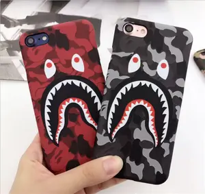 NUEVO Hot Top Quality Cool Fashion Shark Case Matte Phone Case Cover para iPhone 6S/5/5/14/15/5SE/7/8/11/12/13/