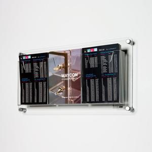 Nóng Bán <span class=keywords><strong>Acrylic</strong></span> Brochure Hiển Thị Hộp Treo Tường Tờ Rơi Tạp Chí Chủ - Product Image 3