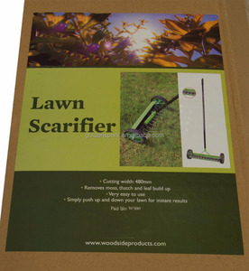 Jardín al aire libre de servicio pesado rastrillo de jardín <span class=keywords><strong>escarificador</strong></span>/mano césped aireador con 2 ruedas y a mano - Product Image 3