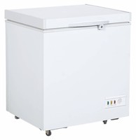 Congélateur coffre profond commercial pour la maison de 150L à 200L pour aliments congelés, poisson avec serrure