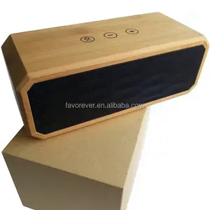 Produk Baru Speaker Kayu Suara Stereo 3D Sentuh Sensor Stereo Speaker Gigi Biru Stereo
