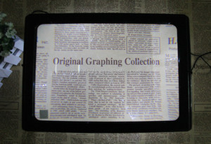 3X A4 a Piena Pagina del Tipo di Scrivania Lente di Ingrandimento Illuminato Hands Free Magnifier con 4 Lampade A LED per il Vecchio Uomo di Lettura lettura di Libri/ - Product Image 4