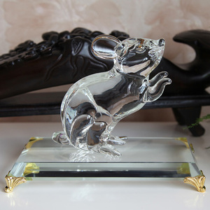 Encantador <span class=keywords><strong>y</strong></span> lindo 12 decoración Zodiaco animal artesanía de cristal regalos - Product Image 6