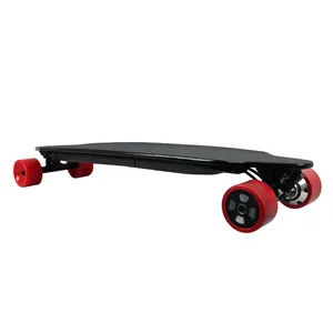 Terbaik Listrik Skateboard 2019 4 Roda Longboard Skateboard Deck Harga Murah 600W * 2 Hub Motor untuk dewasa