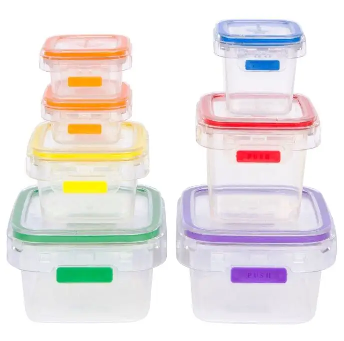 다 수용량 BPA 자유로운 음식 저장 상자 플라스틱 PS 음식 콘테이너 도시락 세트