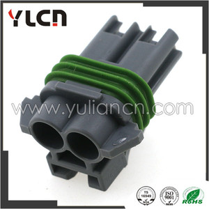 2 <span class=keywords><strong>p</strong></span> agua alambre eléctrico enchufe conector con anillo verde a prueba de agua de plástico - Product Image 3