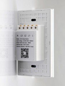 Interrupteur mural tactile intelligent Wifi à 3 gangues avec variateur d'intensité lumineuse - Product Image 3
