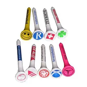 Tùy Chỉnh Chất Lượng Cao Bằng Gỗ Golf Tees Đầy Màu Sắc Golf Tees Nhà Máy Giá In Logo 70Mm Golf Tee