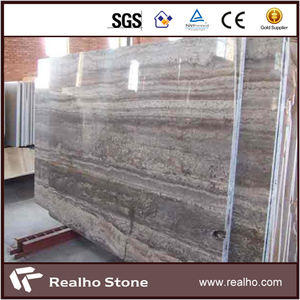 Irán pulido Gris Plata Travertino Losas <span class=keywords><strong>De</strong></span> Mármol - Product Image 1