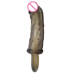 Daging Dapat Digunakan Kembali Kondom <span class=keywords><strong>Penis</strong></span> Lengan Extender Silikon <span class=keywords><strong>Penis</strong></span> Lengan Pembesaran Pria - Product Image 2