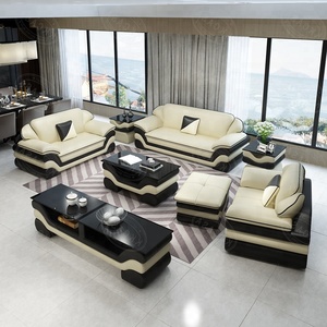 Muebles europeos justo italiano moderno sofá de cuero para magnífica casa - Product Image 5