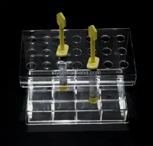 Transparent Resin Composite Syringe Acrylic Organizer Holder