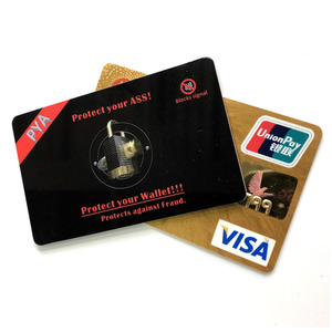 RFID Blocco Duro del Supporto di Carta di Credito di Plastica Per Proteggere le informazioni da Hacker