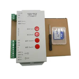 T1000S Controller For 1000個WS2811 led Pixel Module 12ミリメートルIP68 RGB拡散アドレス可能文字記号DC 5V