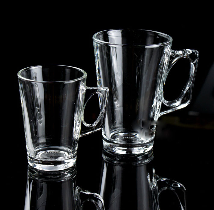 Latte Glasses,130ml/230ml glass latte coffee mug