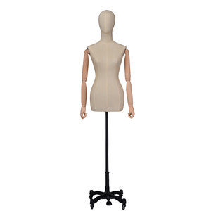 Maniquí de Sastre Femenino <span class=keywords><strong>con</strong></span> Brazo de Madera Articulado - Product Image 1
