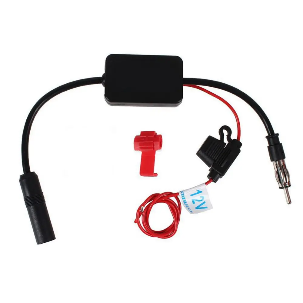 High Quality Black 12V Car Automobile Radio Signal Amplifier ANT-208 Auto FM Antenna Booster