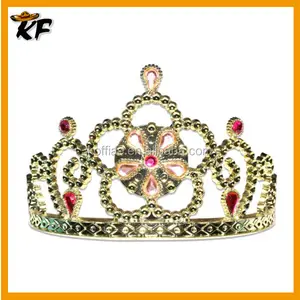 Nouveau design royal ruby festiva tiara couronne pour noël