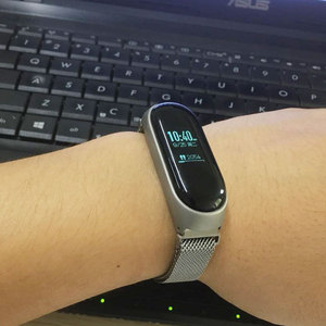 Bracelet pour Mi Band4, bracelet de remplacement magnétique en acier inoxydable milanais pour Xiaomi Mi Band3/4 - Product Image 3