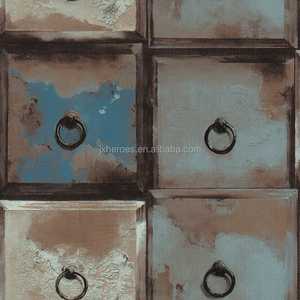 Moderne Style Ancien <span class=keywords><strong>Porte</strong></span> En Fer Décoratif Vinyle Papier Peint - Product Image 5
