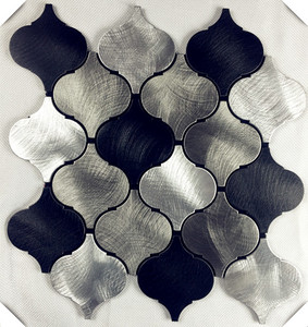 Carreaux de mosaïque métallique en aluminium Décoration murale abstraite Carreau métallique pour la décoration intérieure - Product Image 1