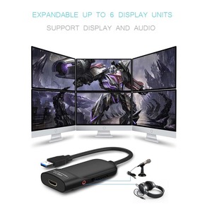 Hiển thị Nhiều Màn Hình 1080 P Bên Ngoài Video Hỗ Trợ Thẻ Mở Rộng/Gương Chế Độ USB 3.0 TO HDMI Video Đồ Họa Bộ Chuyển Đổi - Product Image 4