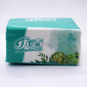 Sanitary Paper OEM Pulp Packed Recycled Soft Facial Tissue