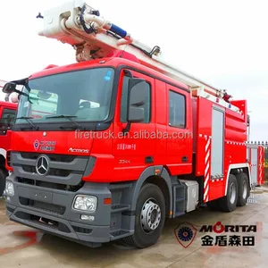 Çin 6x4 sürücü 32m anma çalışma yüksekliği hava platformu itfaiye kamyonu satılık