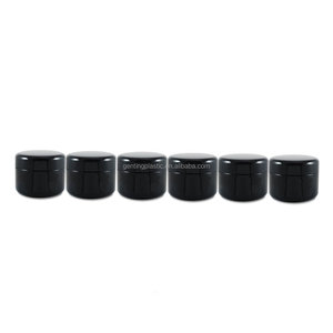 Hộp Đựng Kem Dưỡng Da Black Jar, <span class=keywords><strong>2</strong></span> Oz, Dung Tích 60 <span class=keywords><strong>ML</strong></span> Gram, Nhựa, BPA Free, W/Lớp Lót Bên Trong Có Thể Tháo Rời & Nắp Vòm Cho Cosm - Product Image 3