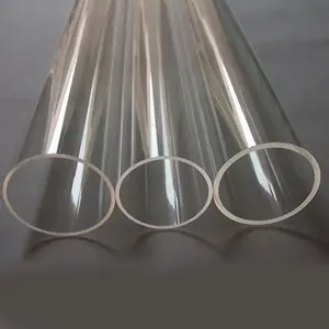 Rigid clear Acrylic Tubing 500mm For Water Liquid Cooling plastic tube