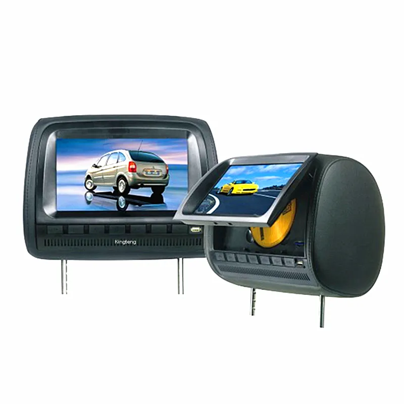 מגע מסך דיגיטלי לוח 9 אינץ משענת ראש נגן DVD עם SD USB אלחוטי משחק