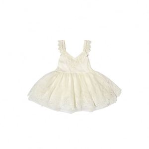 <span class=keywords><strong>Vestito</strong></span> Dal Merletto di estate Della Principessa <span class=keywords><strong>Bianco</strong></span> <span class=keywords><strong>Elegante</strong></span> Abito di Sfera Festa di Compleanno del <span class=keywords><strong>Vestito</strong></span> Floreale - Product Image 1