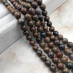 <span class=keywords><strong>Perles</strong></span> naturelles de haute qualité, <span class=keywords><strong>perles</strong></span> d'agate de <span class=keywords><strong>bois</strong></span> pétrifié amples pour la fabrication de bijoux, vente en gros, 100 pièces - Product Image 3
