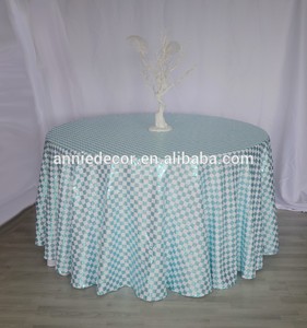 100 poliéster no tejido bordado mantel a cuadros venta lentejuelas <span class=keywords><strong>2</strong></span> colores para el banquete de boda - Product Image 2
