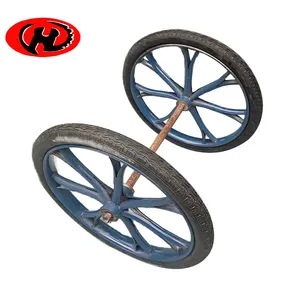 Zware 26 Inch Platte Gratis Rubber Band Wiel Voor Kruiwagen Punctie Proofwheels