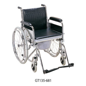 Medico grande ruota pieghevole <span class=keywords><strong>commode</strong></span> sedia a rotelle per disabili - Product Image 2