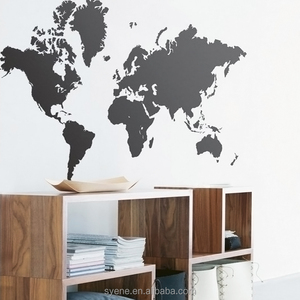 Pegatinas de pared 3d para decoración del hogar, calcomanías de <span class=keywords><strong>mapa</strong></span> del mundo personalizadas, mural de pared, papel tapiz, decoración extraíble - Product Image 2