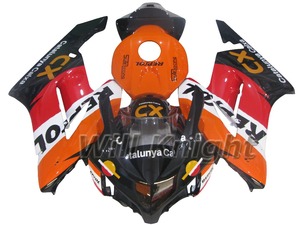 Kit de <span class=keywords><strong>carenado</strong></span> de inyección para coche, cubierta de carrocería para Honda CBR1000RR CBR1000 2004 2005, <span class=keywords><strong>Repsol</strong></span> naranja, rojo y negro - Product Image 1