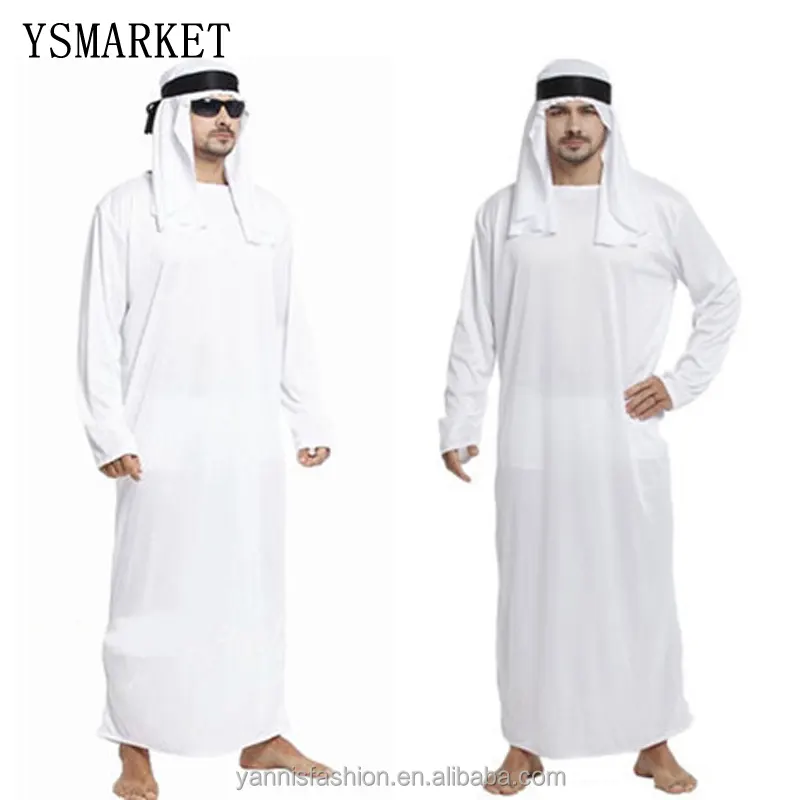 Halloween Dành Cho Người Lớn Người Đàn Ông Quần Áo Cosplay Arab Hoàng Tử Trang Phục Trung Đông Dubai Emirates Quần Áo EPS744