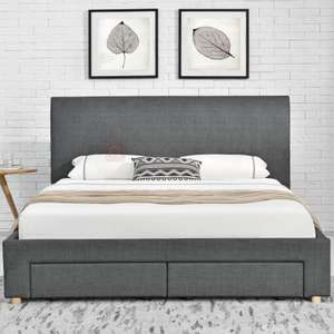 Willsoon Новейший Современный простой дизайн мягкой ткани каркас кровати для хранения с четырьмя ящиками - Product Image 3