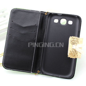 Caliente venta caja del teléfono del bolso venta al por mayor cartera cubierta del cuero del tirón para <span class=keywords><strong>Samsung</strong></span> Galaxy <span class=keywords><strong>S3</strong></span> I9300 - Product Image 4