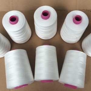 Trung Quốc Nhà cung cấp của độ bền cao 40S/2 <span class=keywords><strong>100</strong></span> Spun <span class=keywords><strong>Polyester</strong></span> may chủ đề nguyên Trắng nhuộm mô hình cho hàng may mặc Qiao thương hiệu moq 2000 - Product Image 6