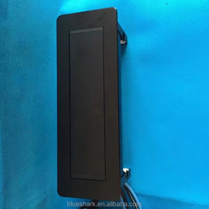 Aluminio negro Reino Unido mesa de conferencias eléctrica arriba afinidad Power Hub con carga USB, HDMI, gato 6, audio - Product Image 5