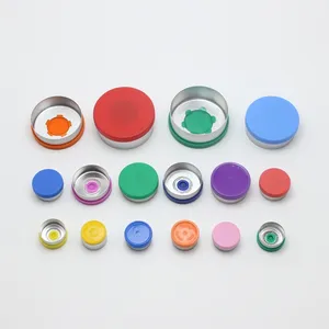 13Mm 20Mm 28Mm 32Mm Filp Top Filp Up Aluminium Plastic Caps Voor Injectie Glazen Flesjes