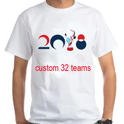 OEM personalizzato tutte le 32 squadre di calcio 2018 coppa del mondo bandiera nazionale tifosi abbigliamento T shirt