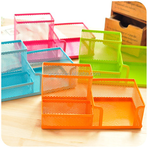 <span class=keywords><strong>Portapenne</strong></span> quadrato in rete metallica, <span class=keywords><strong>organizer</strong></span> da scrivania, <span class=keywords><strong>portapenne</strong></span> multifunzione - Product Image 2