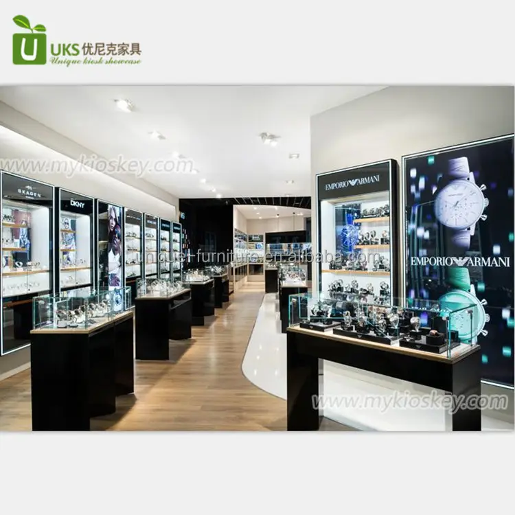 Top end watch shop display furniture with watch shop interior design